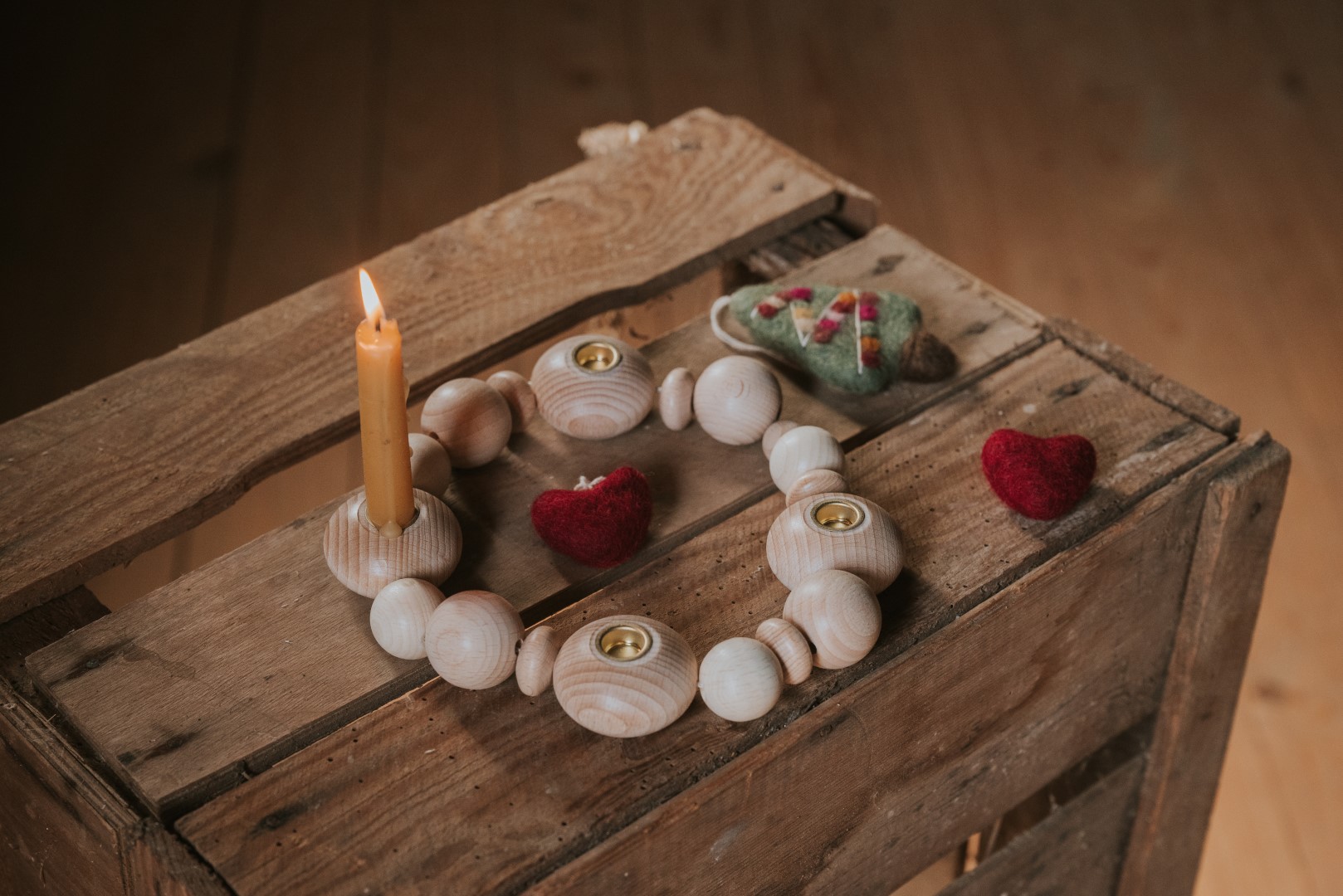 Holzkranz Advent