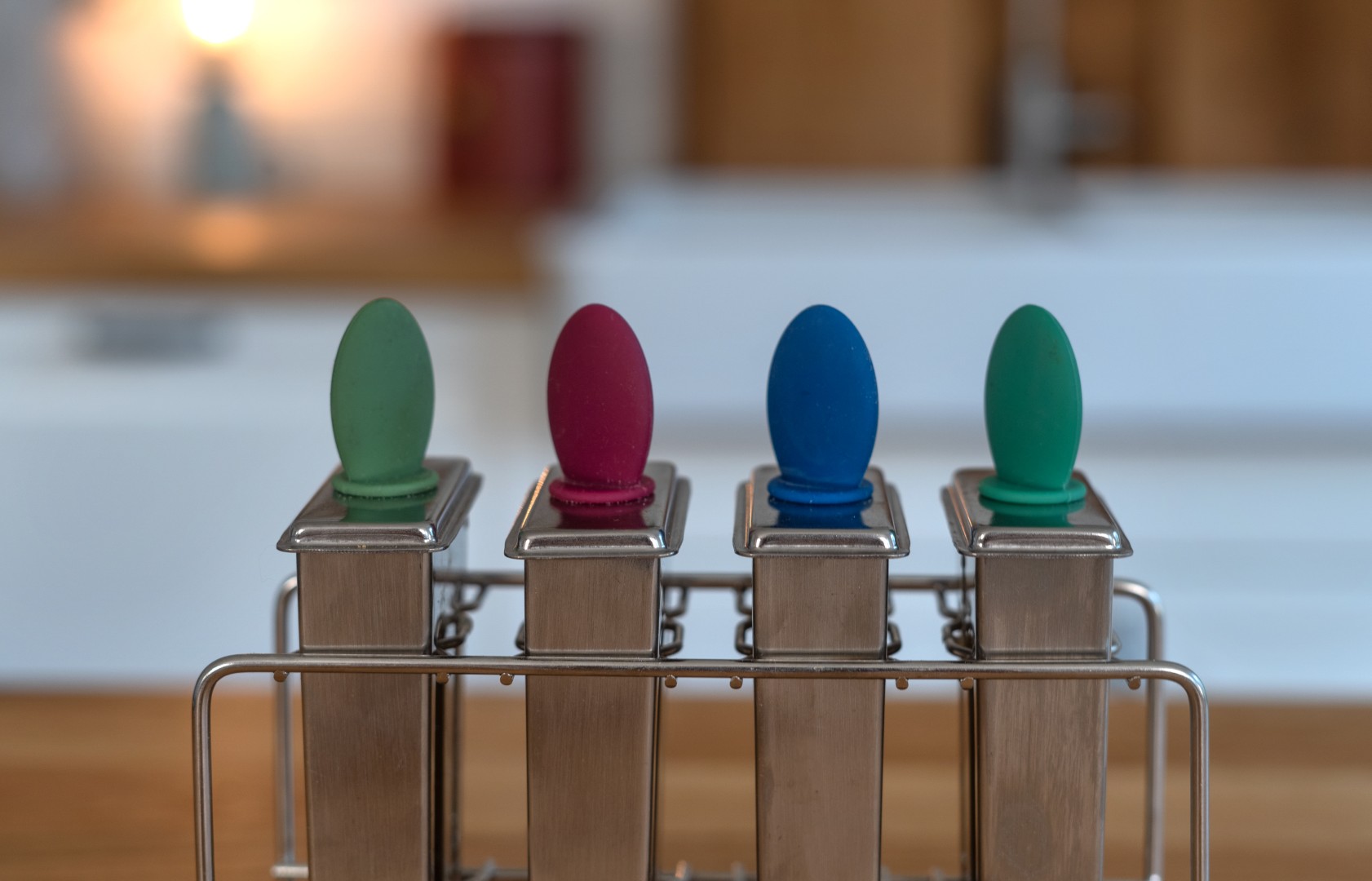 Eisformen aus Edelstahl mit Edelstahlstielen
