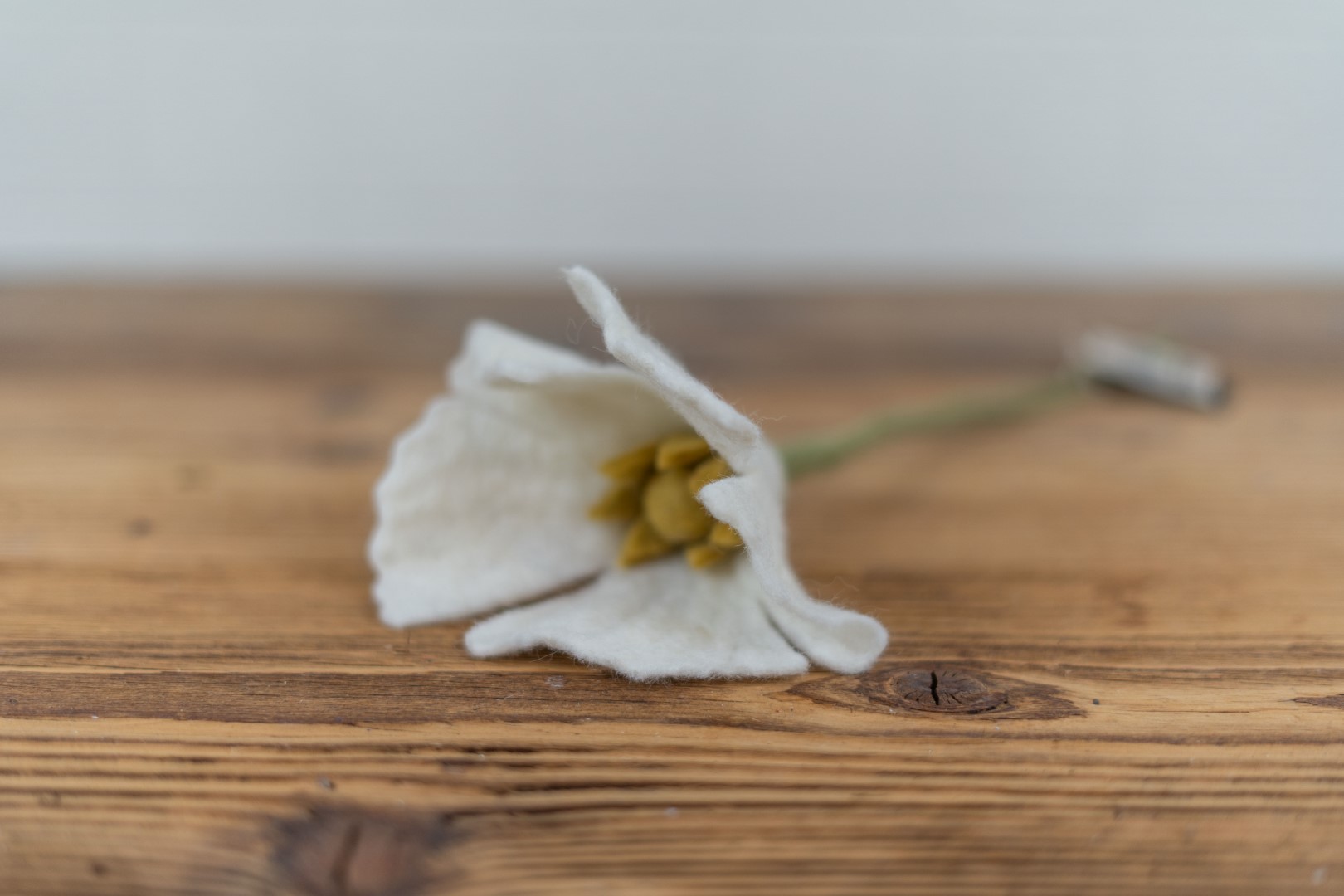 Mohnblume aus Filz
