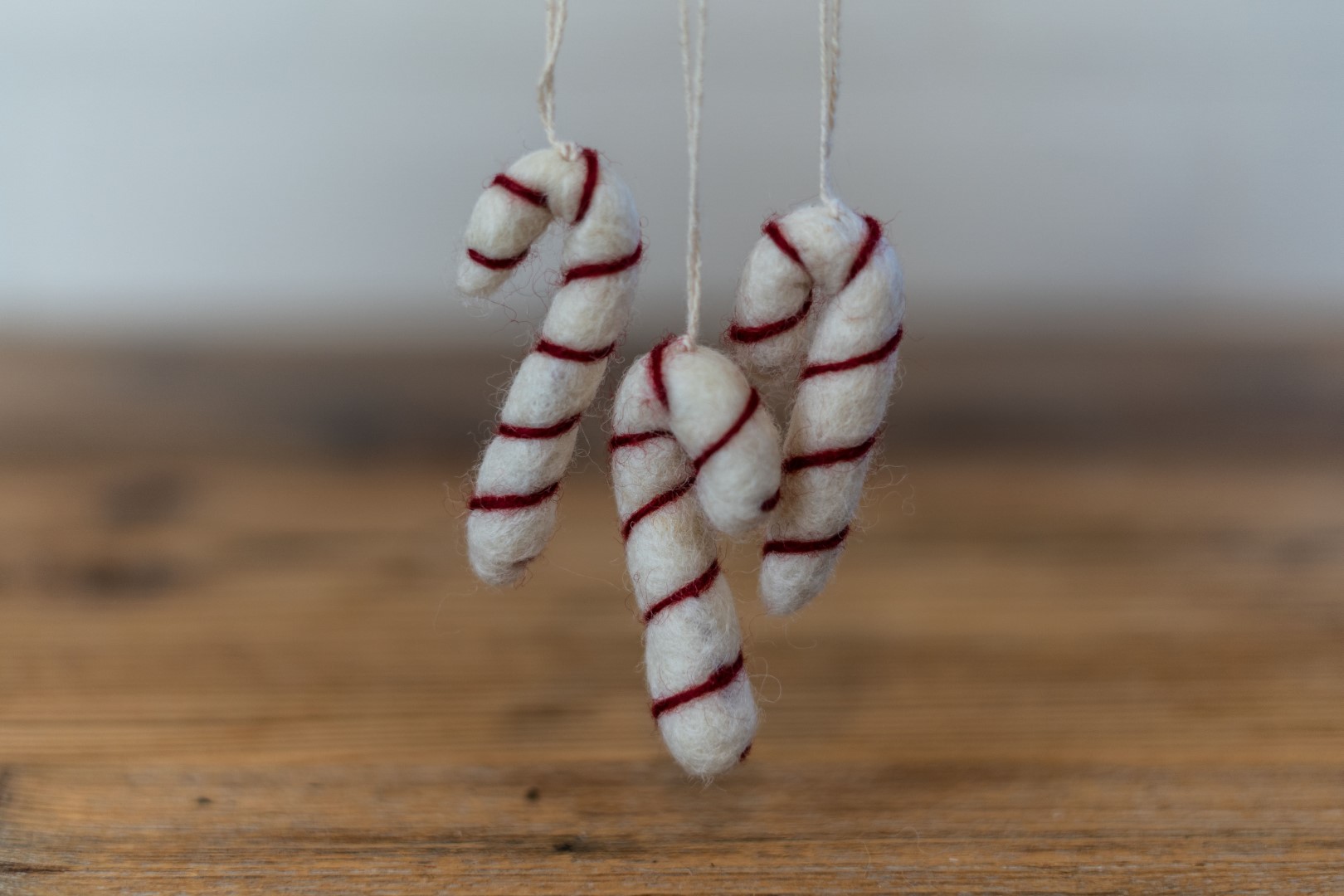 Zuckerstangen Set aus Filz