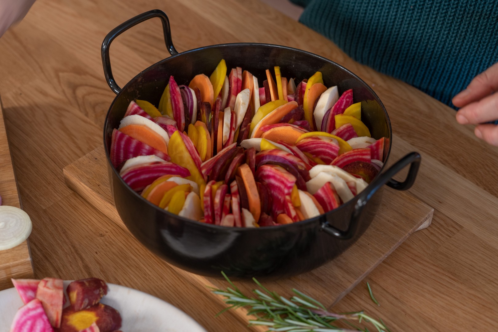 Riess Emaille Pfanne mit Deckel