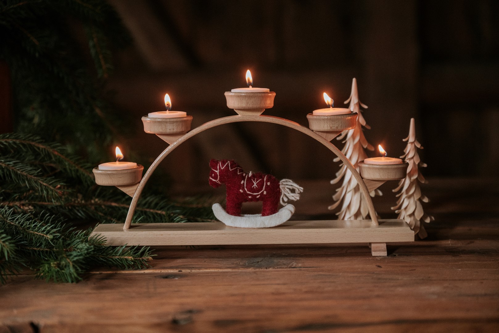 Weihanchtsdeko Holz und Filz