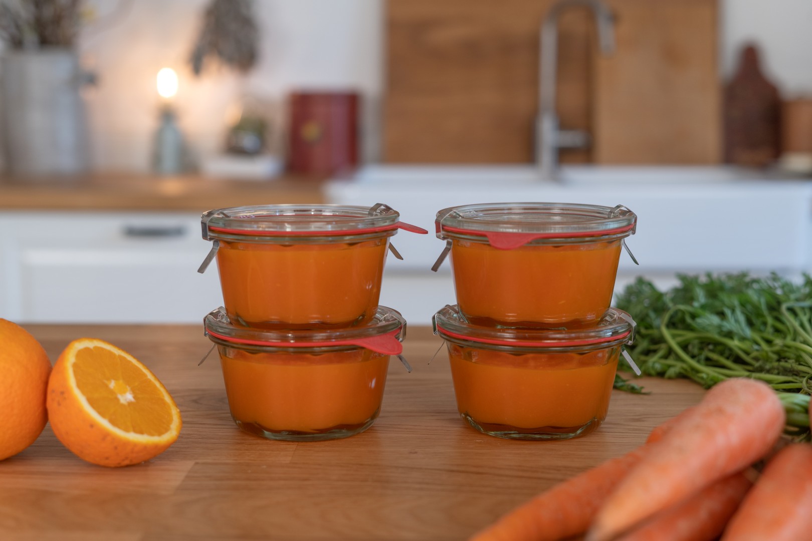 Weck Glas Karottenmarmelade