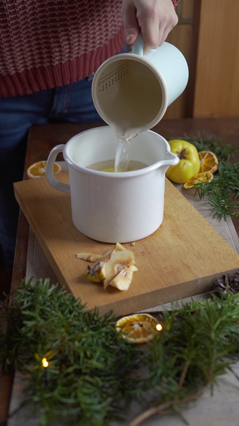 Quitten als heißer Saft