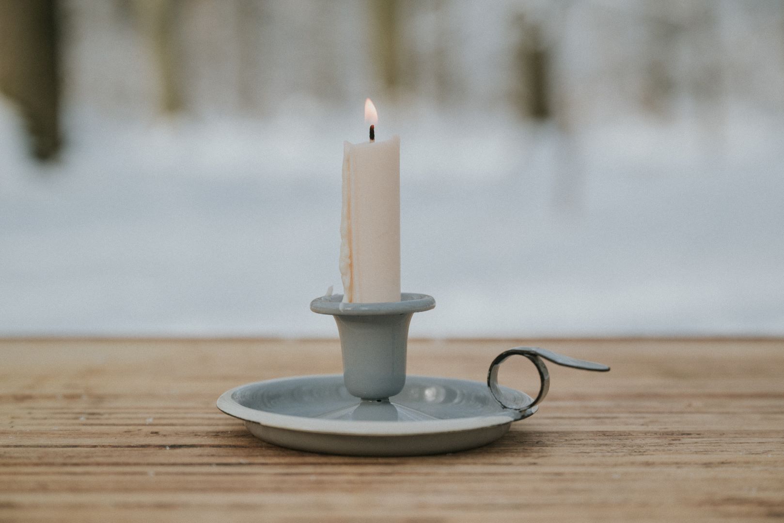 Kerzenleuchter Emaille
