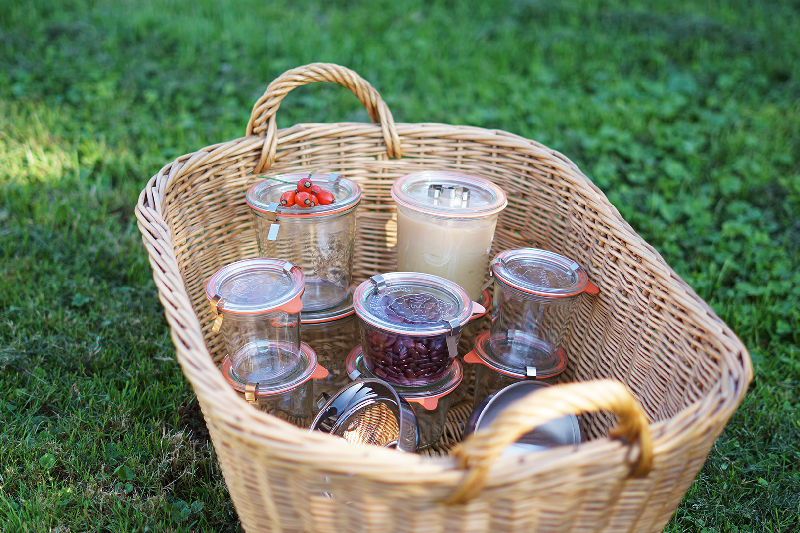 Einkochklammern Weck Glas