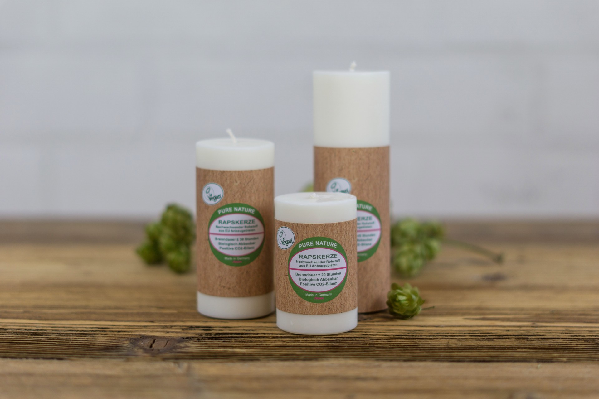 Rapswachs stuwa Kerzen