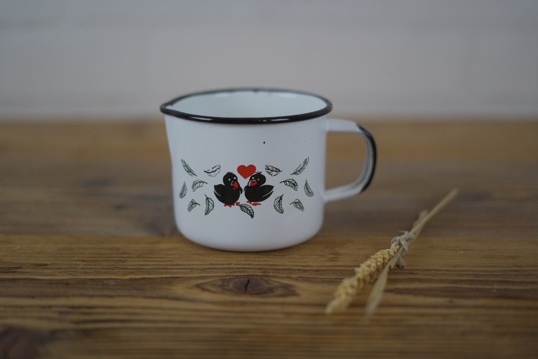 Schnabeltopf aus Emaille