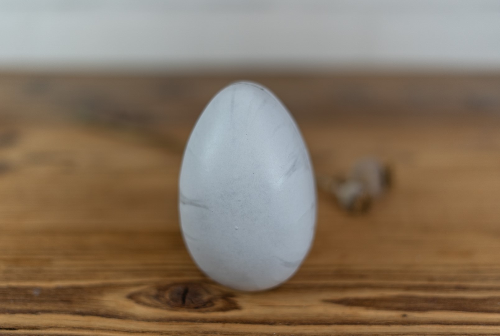 Weißes Osterei 11 cm