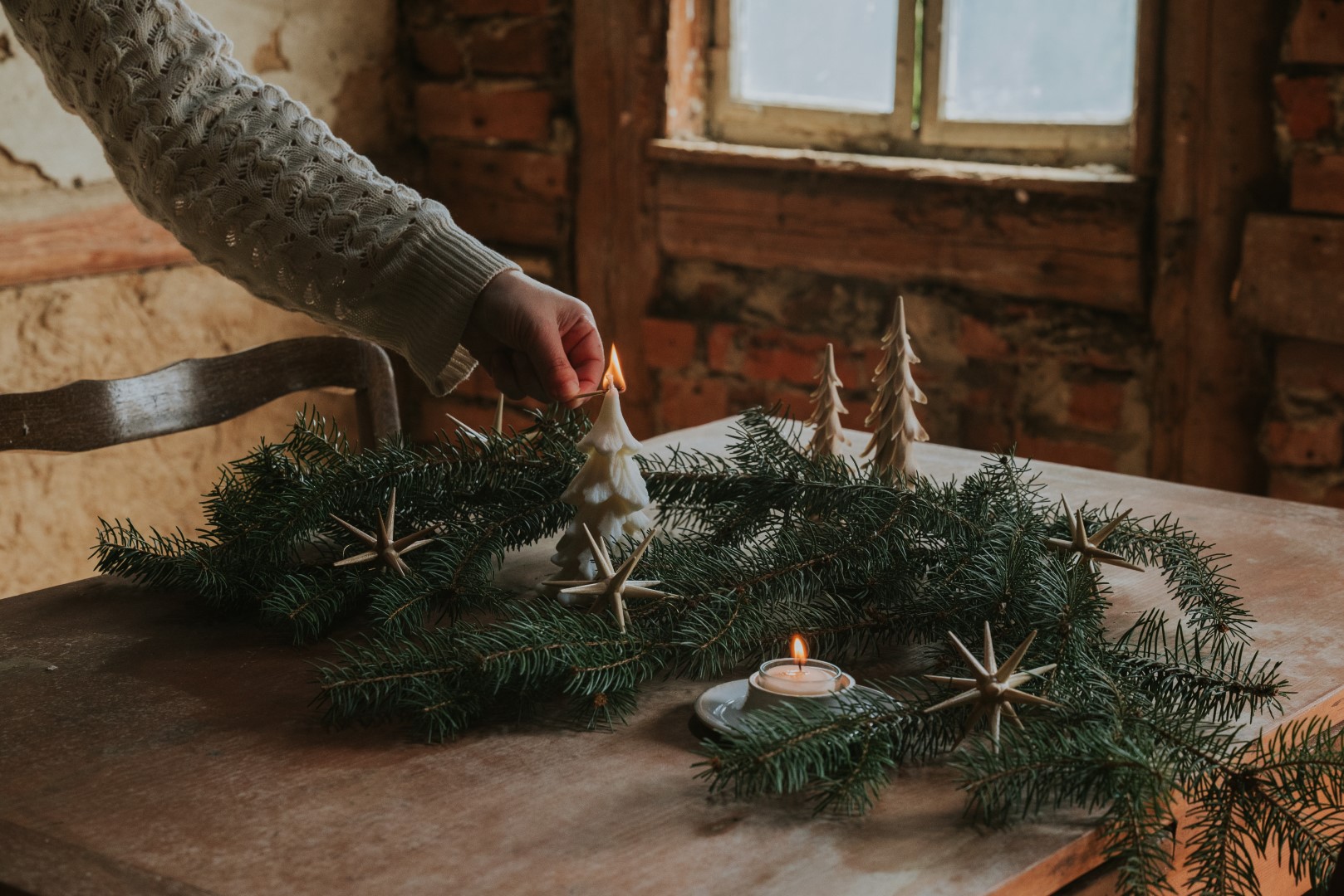 Weihanchtsdekoration aus Holz
