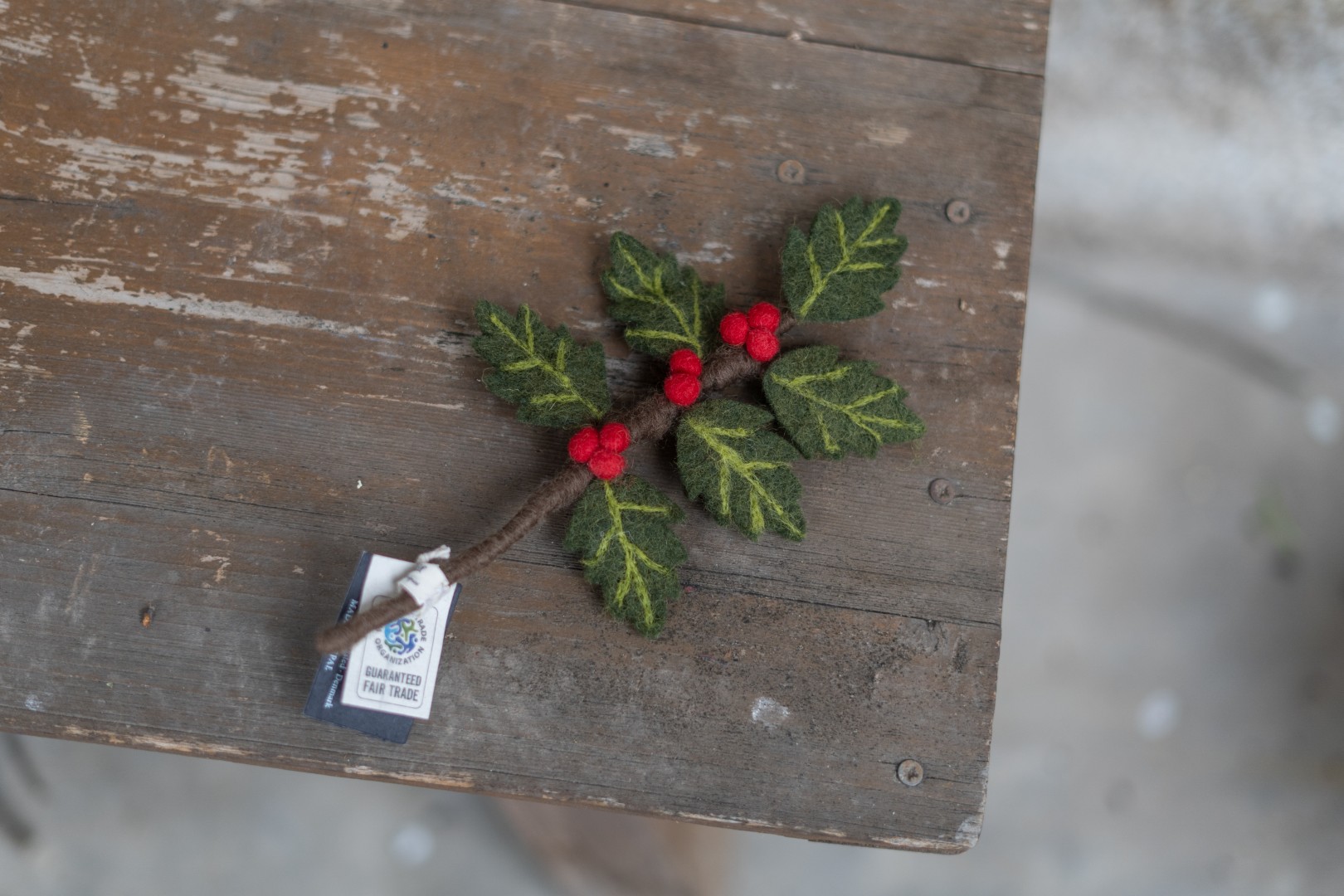 Weihnachtsdeko Ilex mit roten Beeren