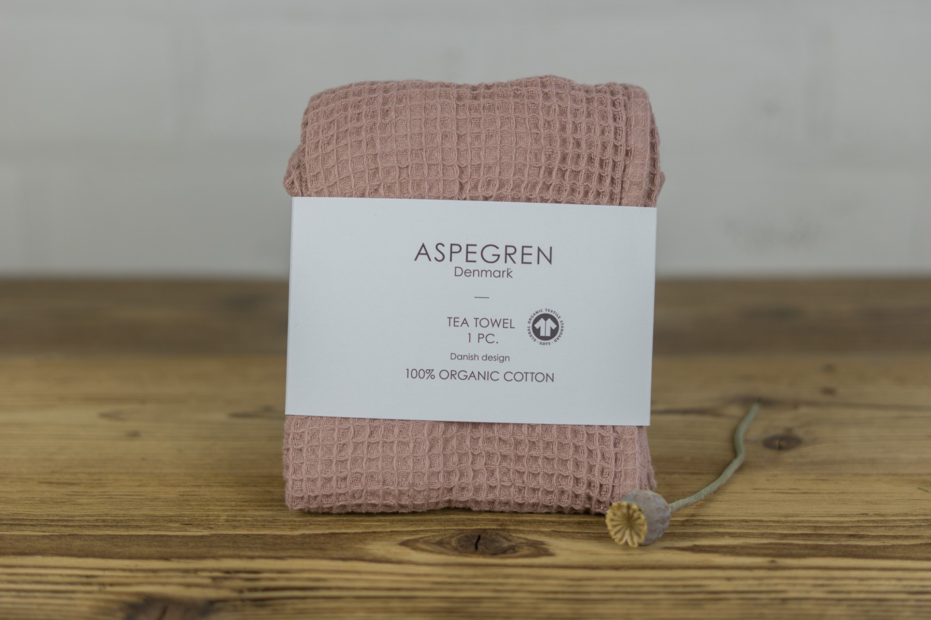 Geschirrtuch aus Bio-Baumwolle - verschiedene Farben Geschirrtuch Aspegren Denmark rosa