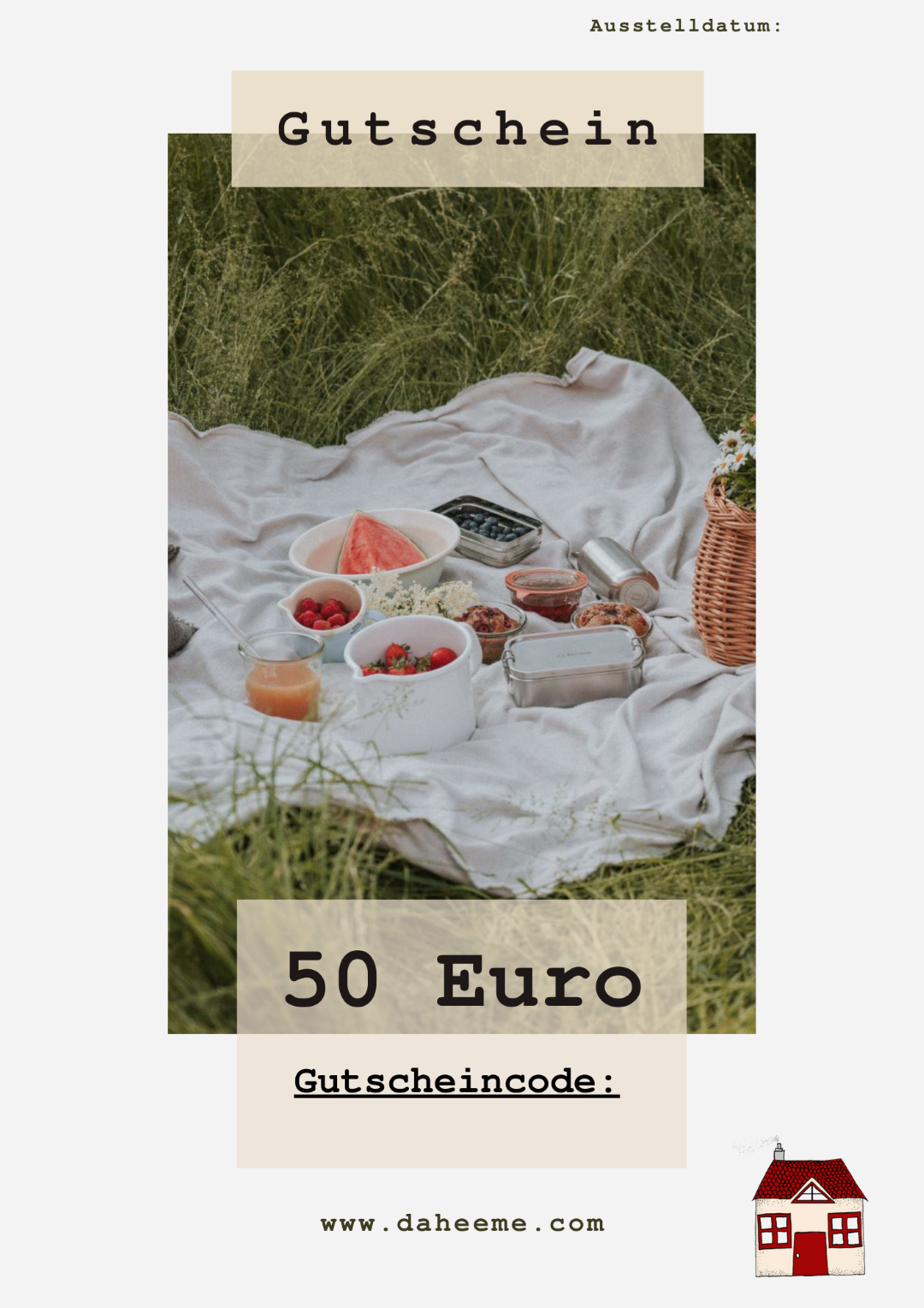 daheeme Gutschein 50€
