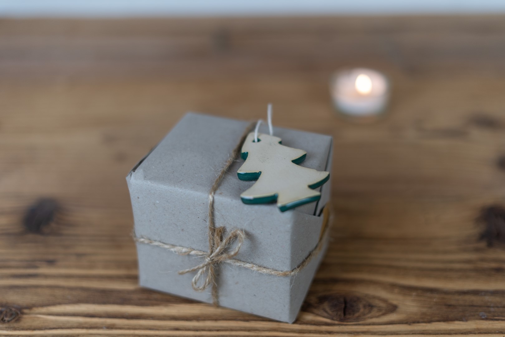Tannenbaum Anhänger Ton