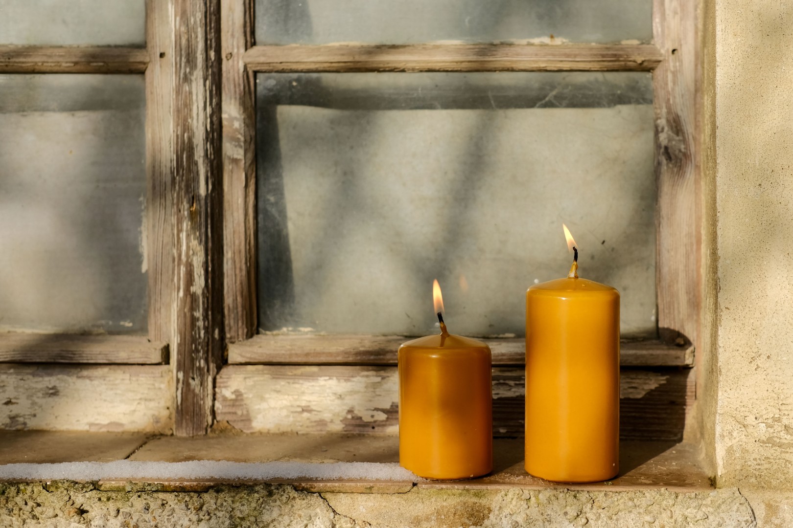 Bienenwachs Überzug Kerze