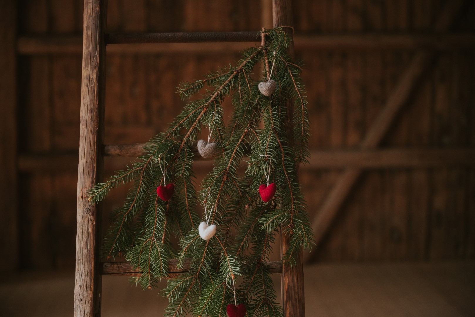 Filzherzen Weihnachten