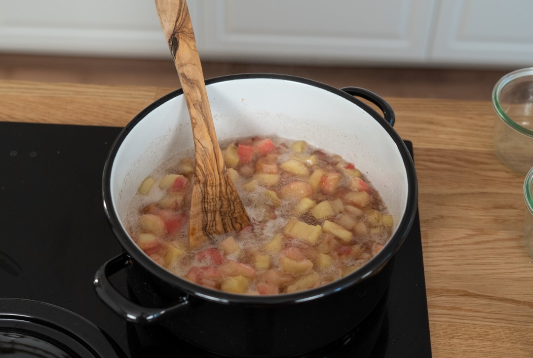 Rhabarber Marmelade kochen Rhabarber kochen