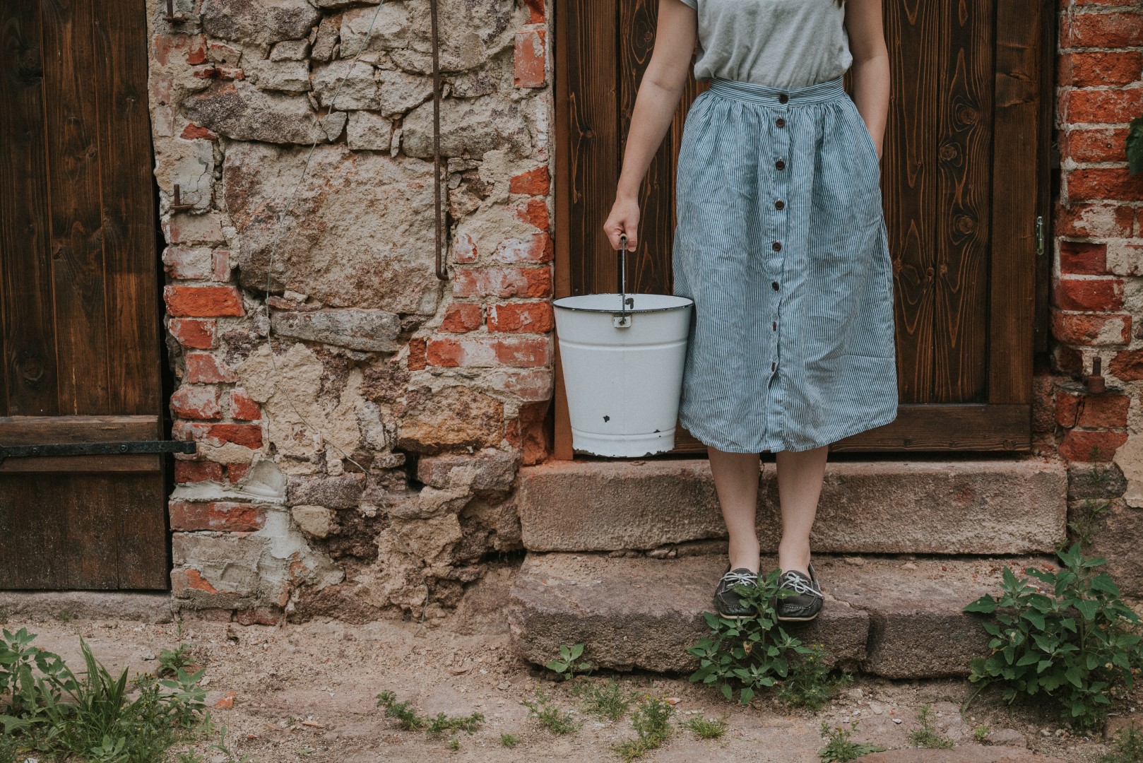 Emailleeimer Vintage