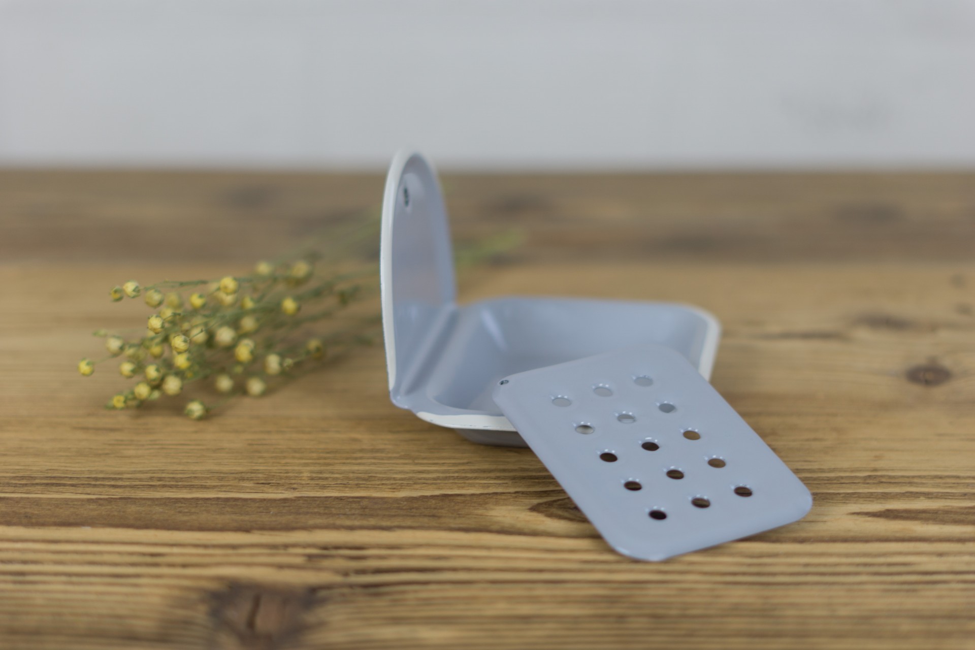 Seifenschale zweiteilig grau