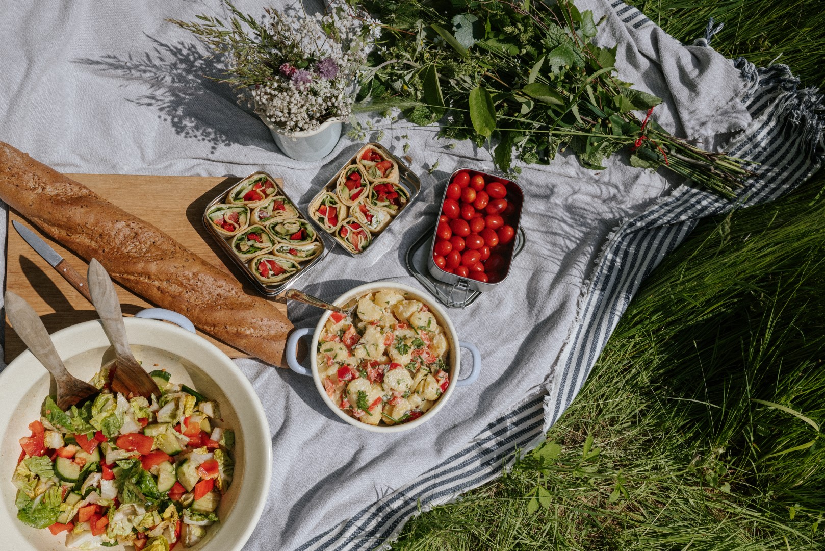 Riess Emaille Schüssel mit Griffen