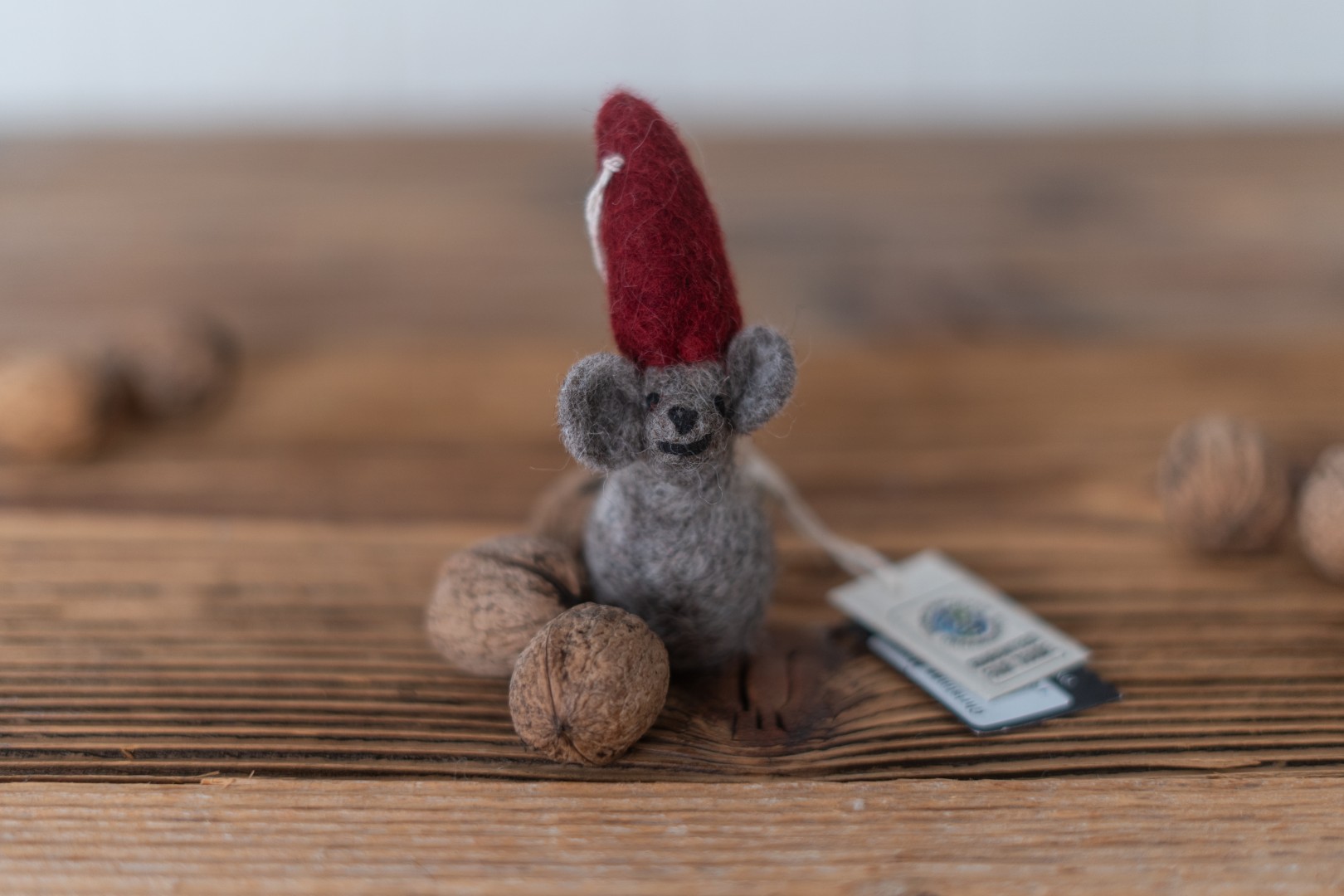 Filzanhänger Gry & Sif Maus zu Weihnachten