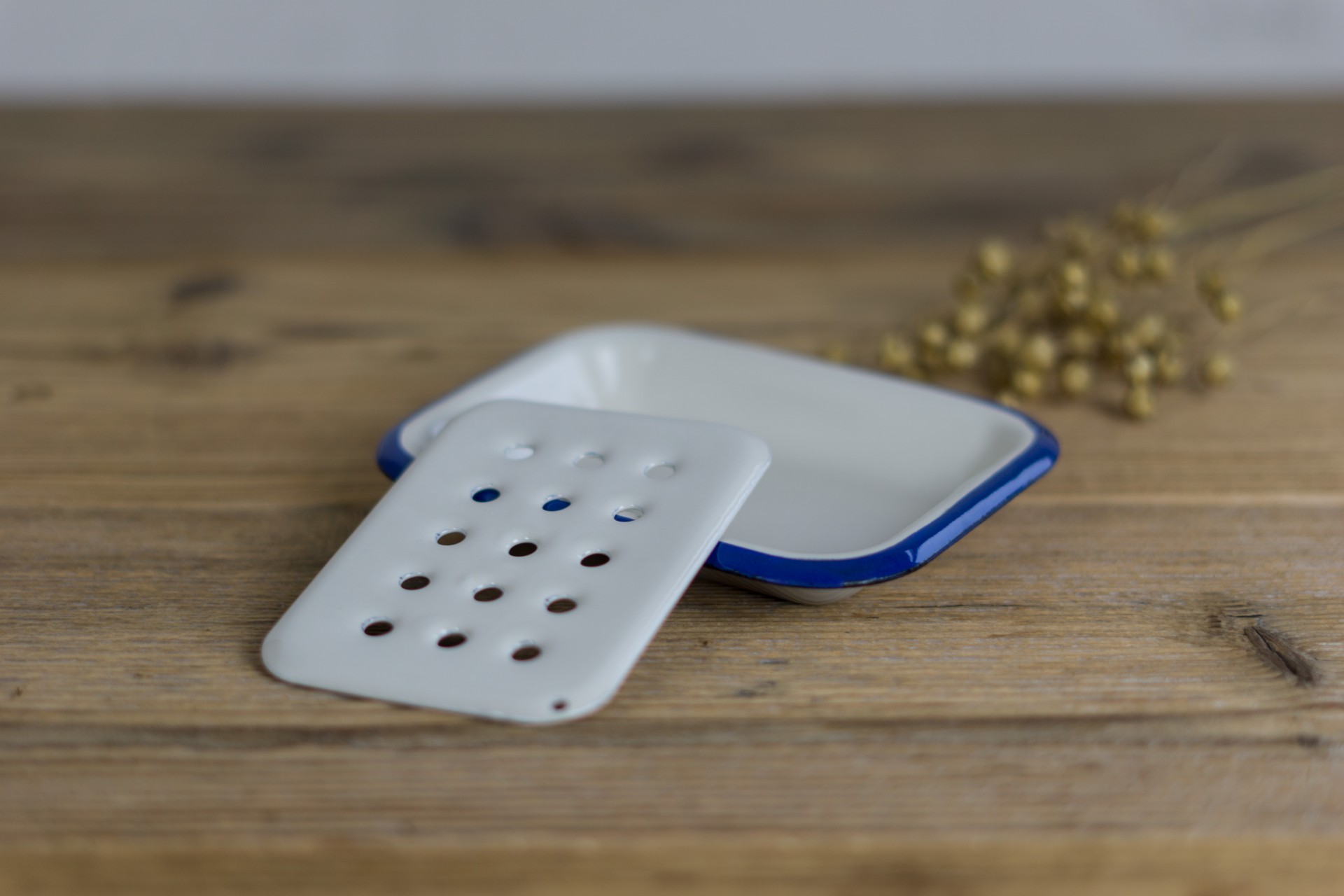 Seifenschale weiß Emaille