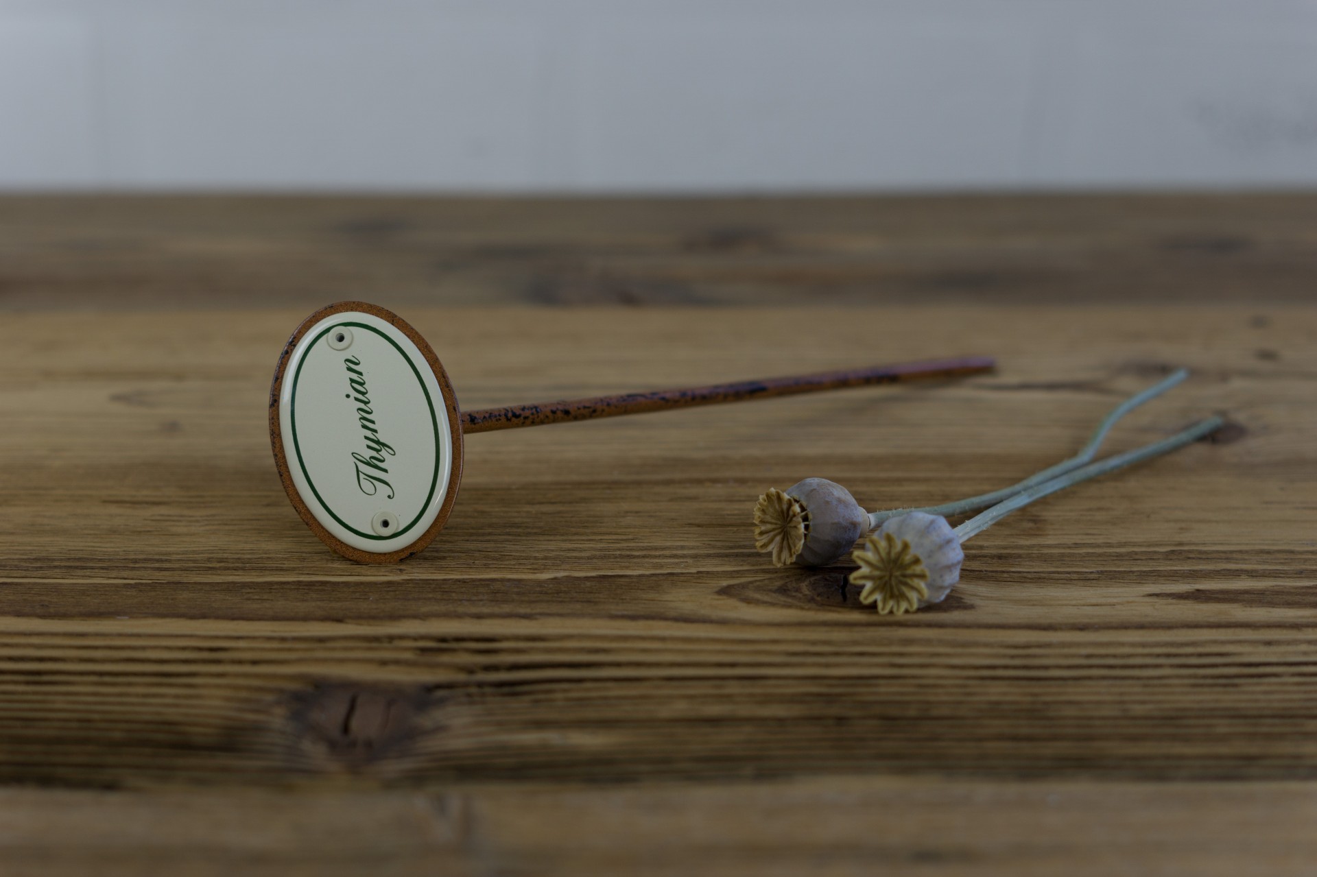 Kräuterstecker Emailleschild