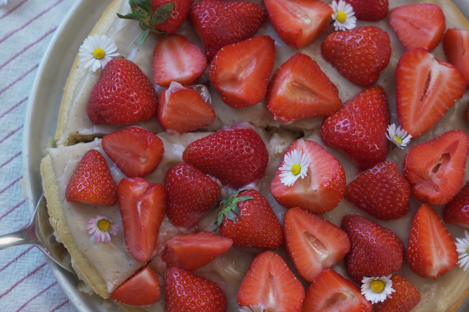 Einfaches Rezept Erdbeerkuchen