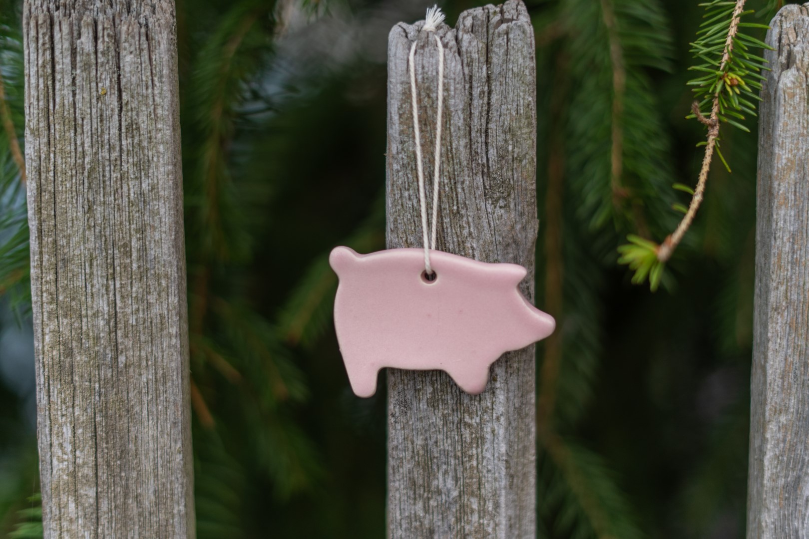 Glücksschwein Keramikanhänger