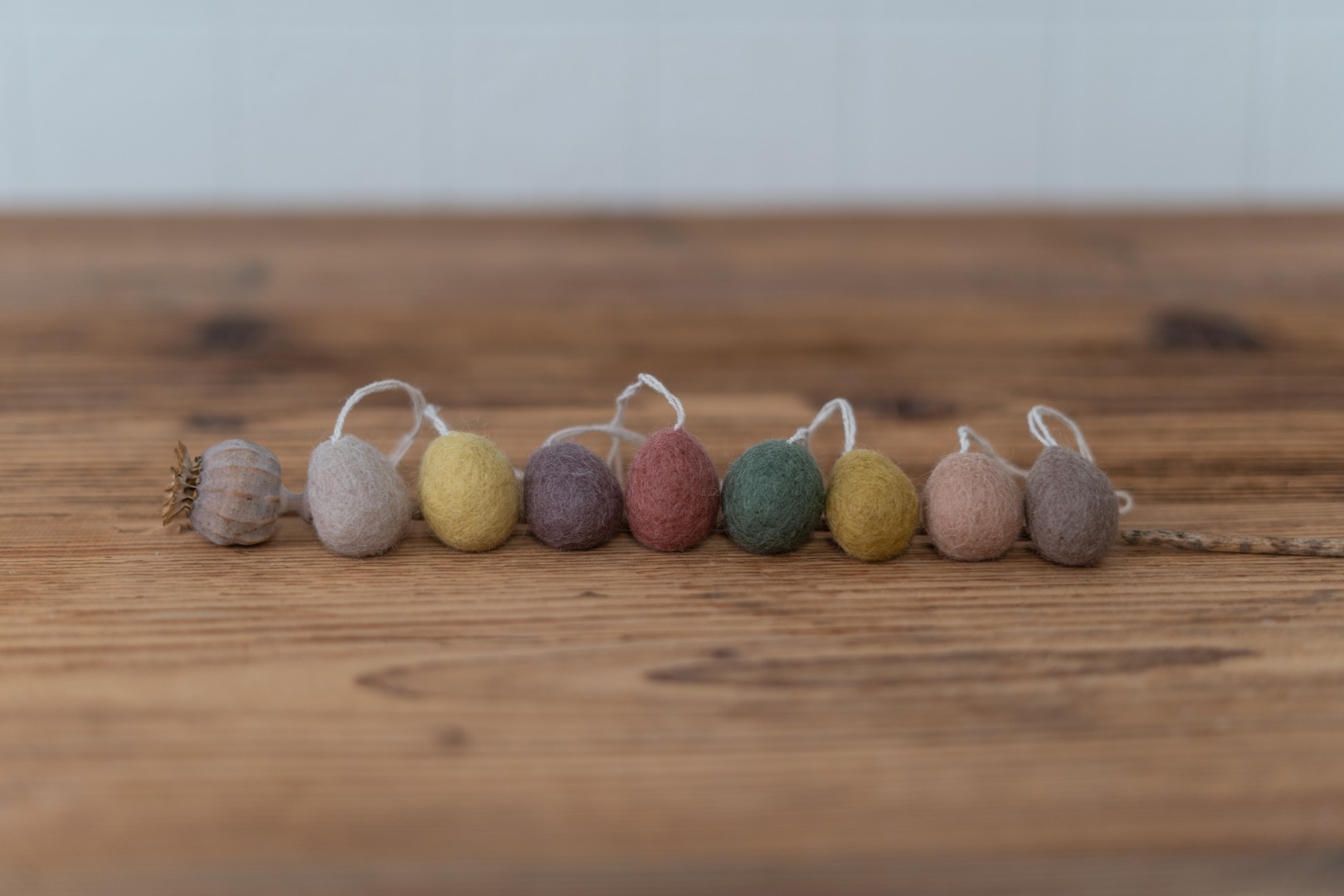 Bunte Anhänger Ostereier