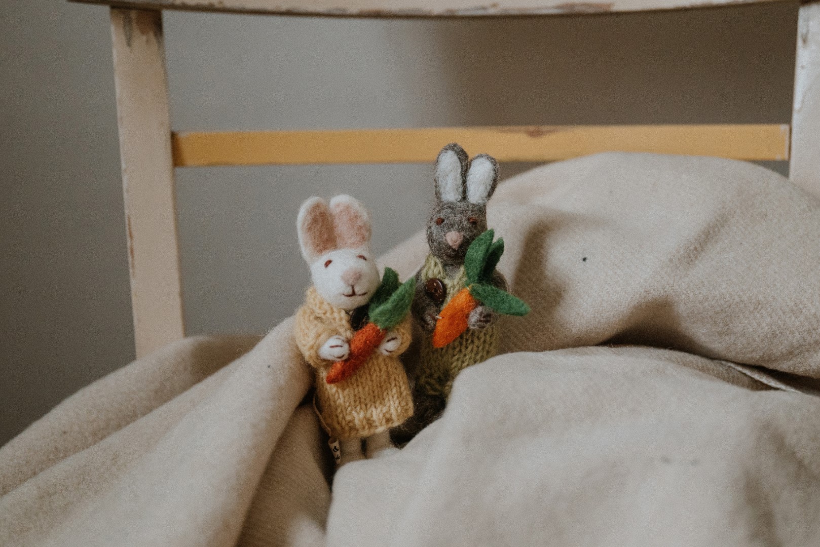 Nachhaltige Osterdeko Hasen