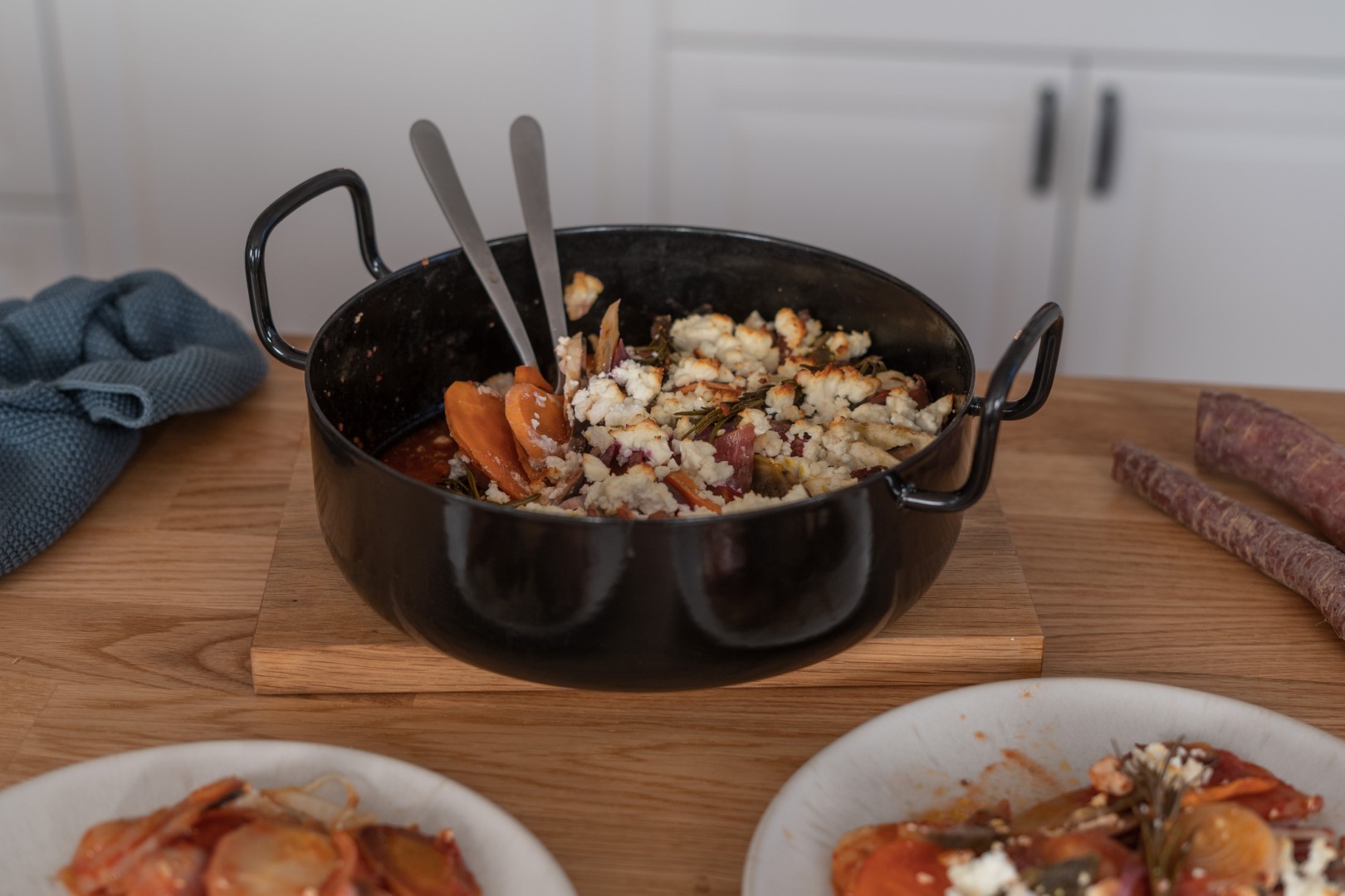 Schorpfanne mit Wintergemüse