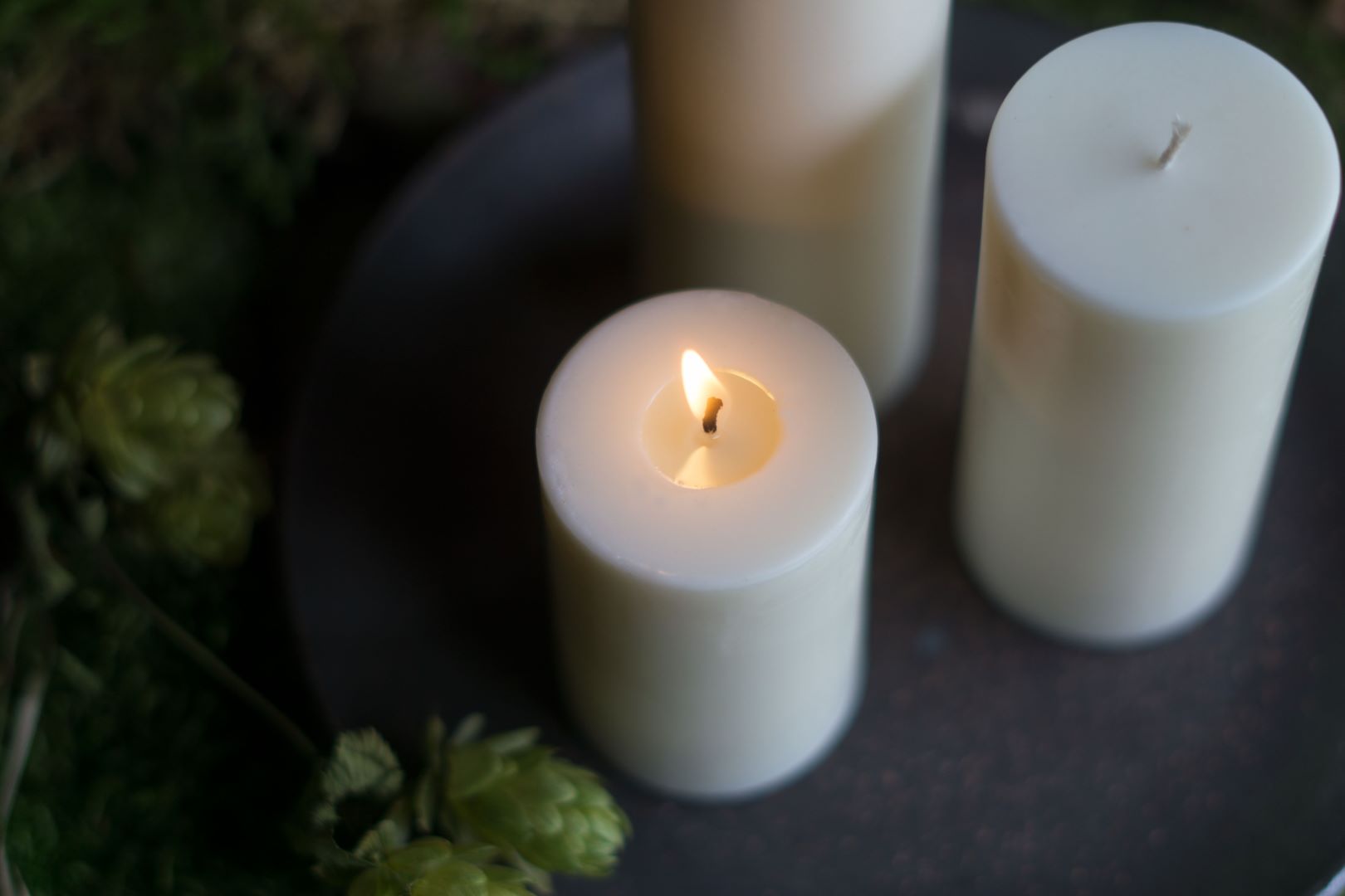 Stumpenkerze Rapswachs