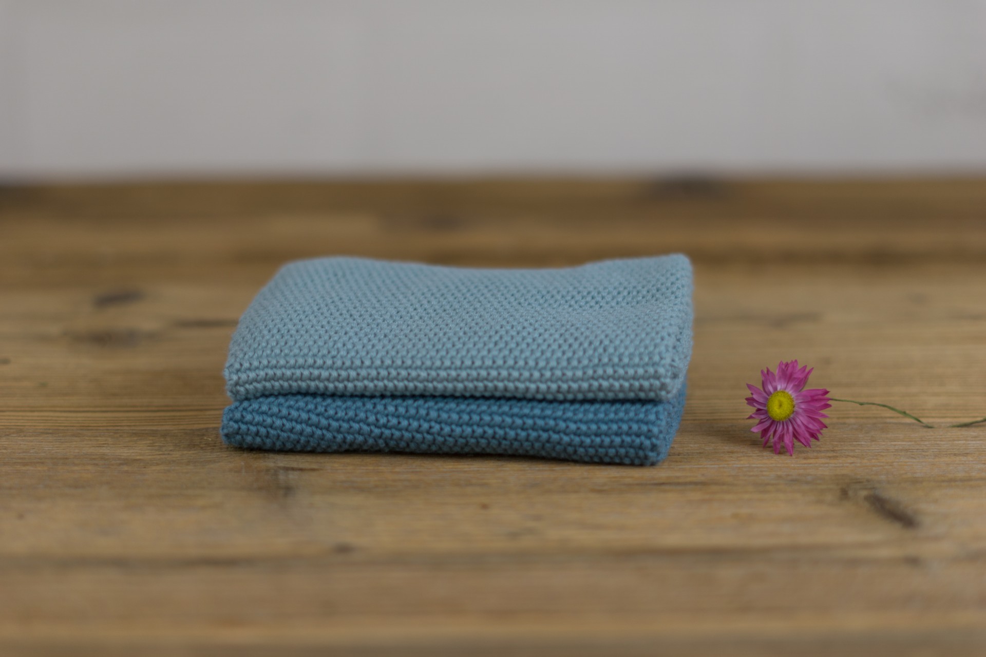 Spültücher gestrickt Spültücher gestrickt blau