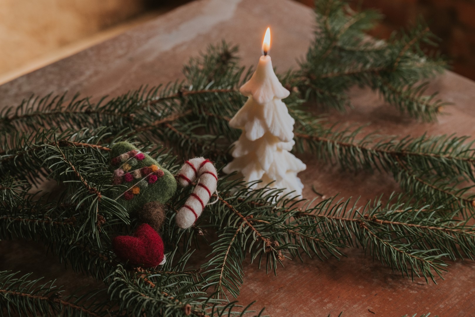 Kerze Tannenbaumform