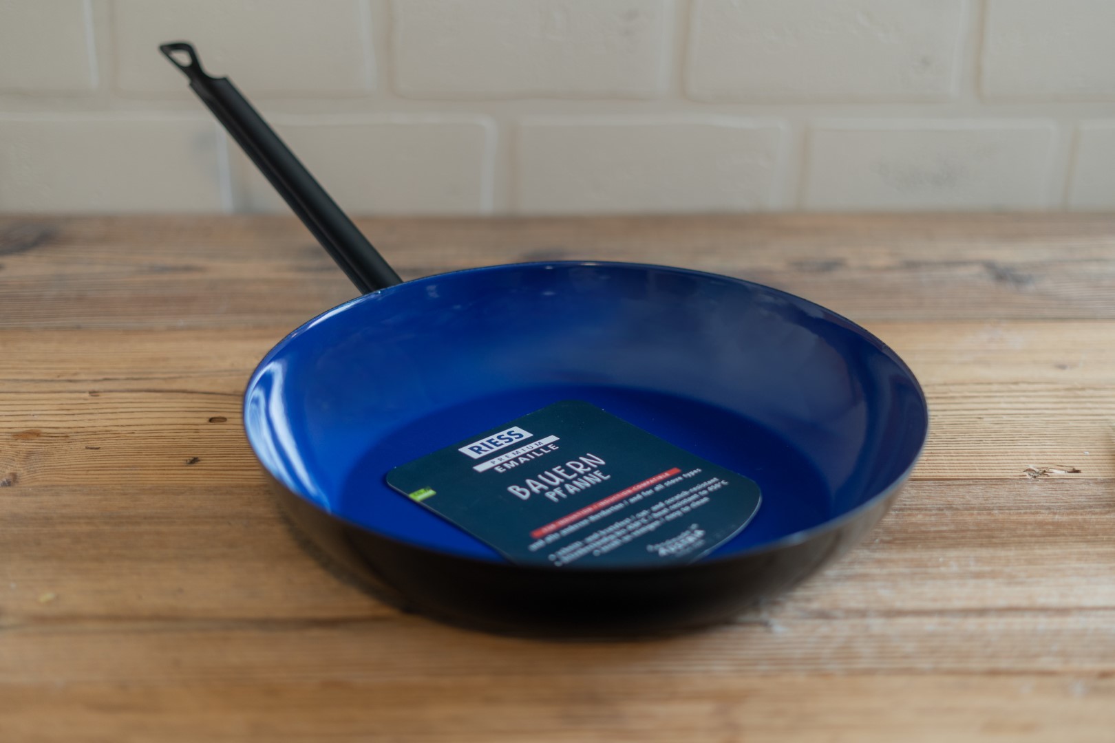 Riess Bauernpfanne 30cm blau schwarz