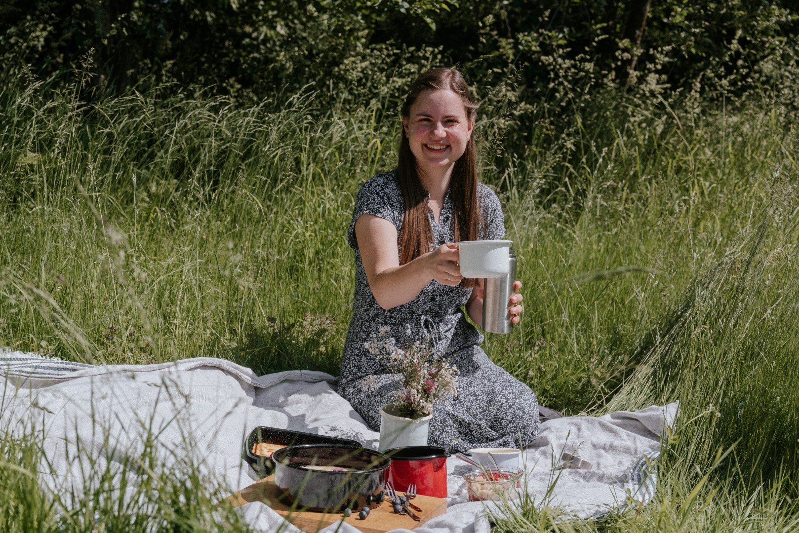 Picknick Tasse aus Emaille 400 ml