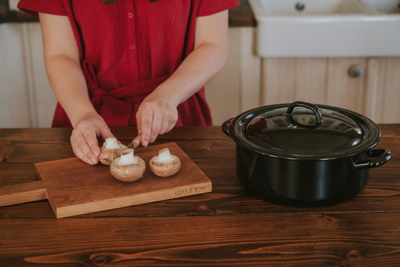 Emaille Topf schwarz