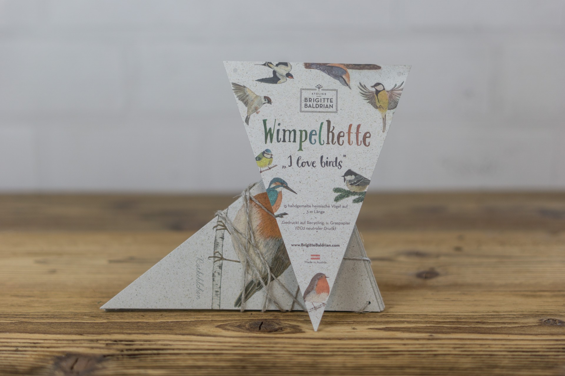 Wimpelkette Vögel für Kinder