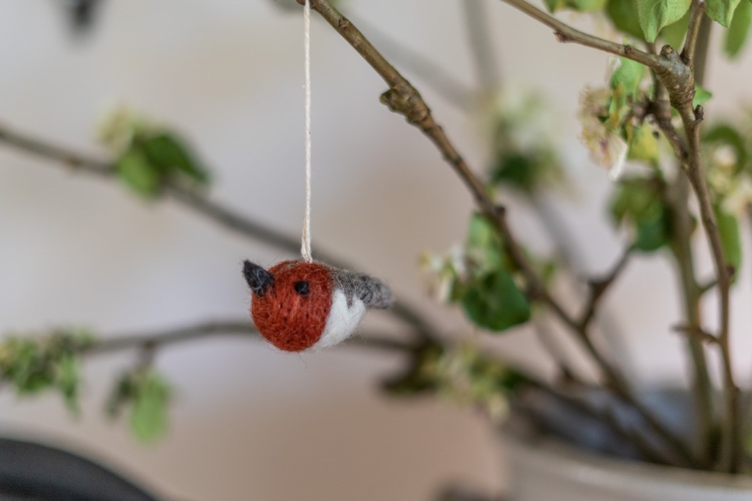 Blumenstrauß Vogel Anhänger