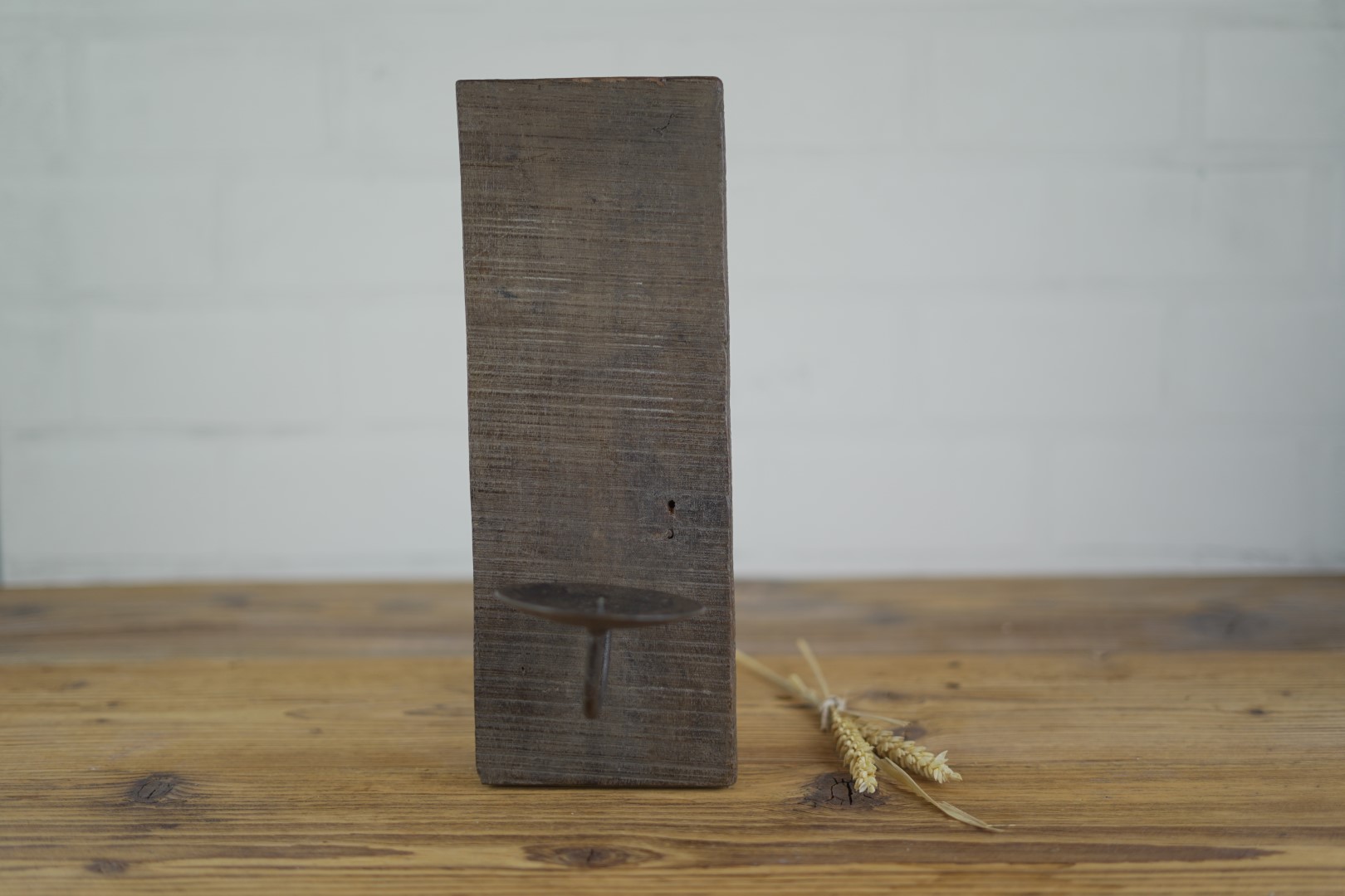 Kerzenwandhalter aus Altholz - klein