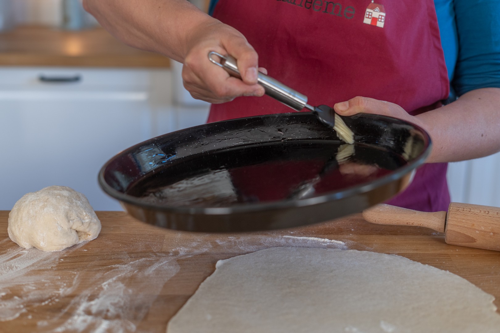 Pizza Blech von Riess Emaille