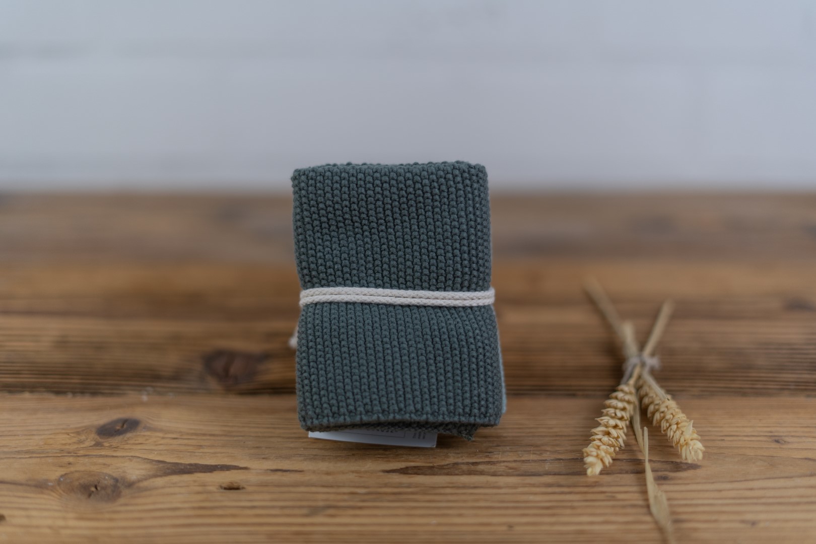 Grüne Strick Tücher Küche