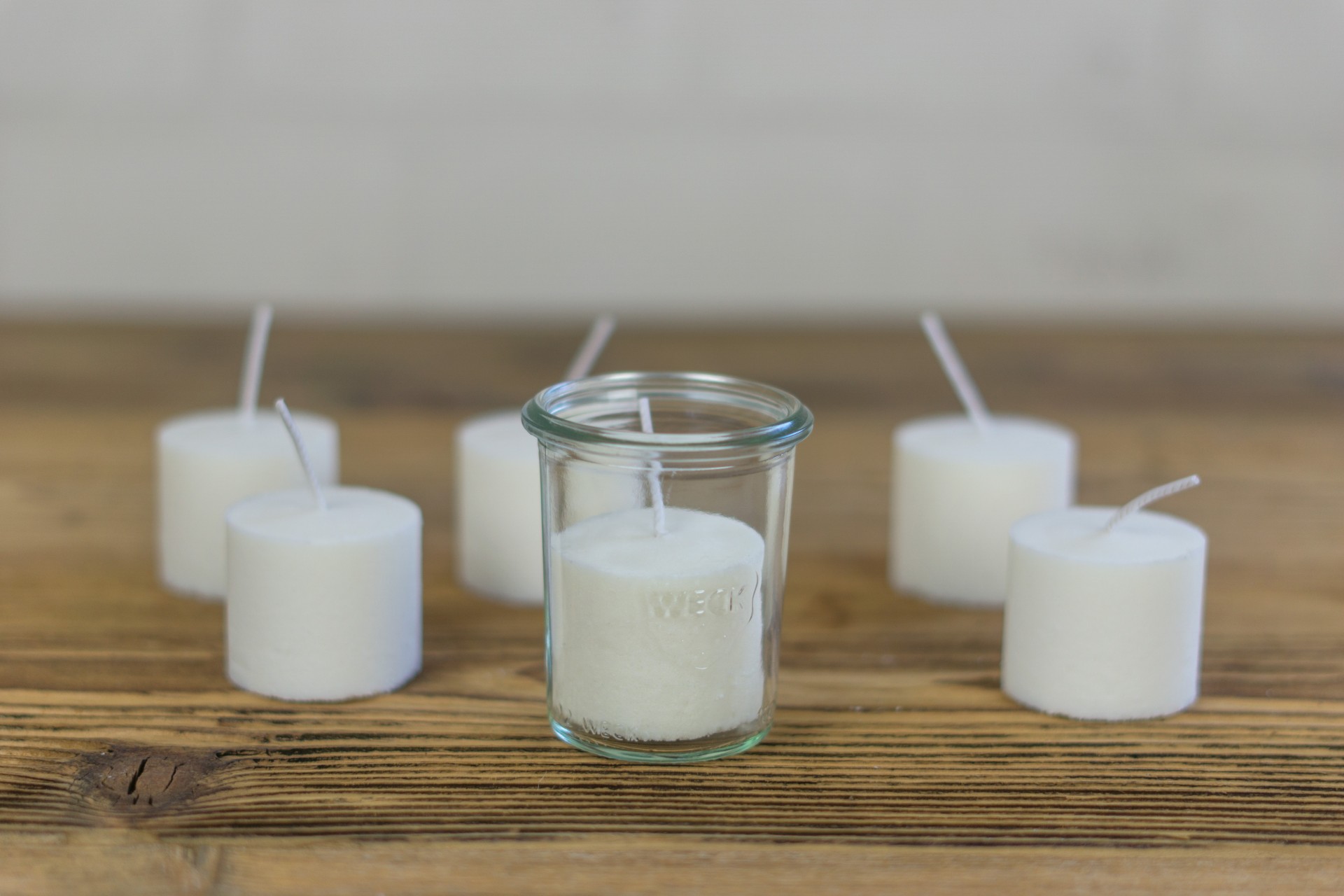 Kerzen für Weck Glas
