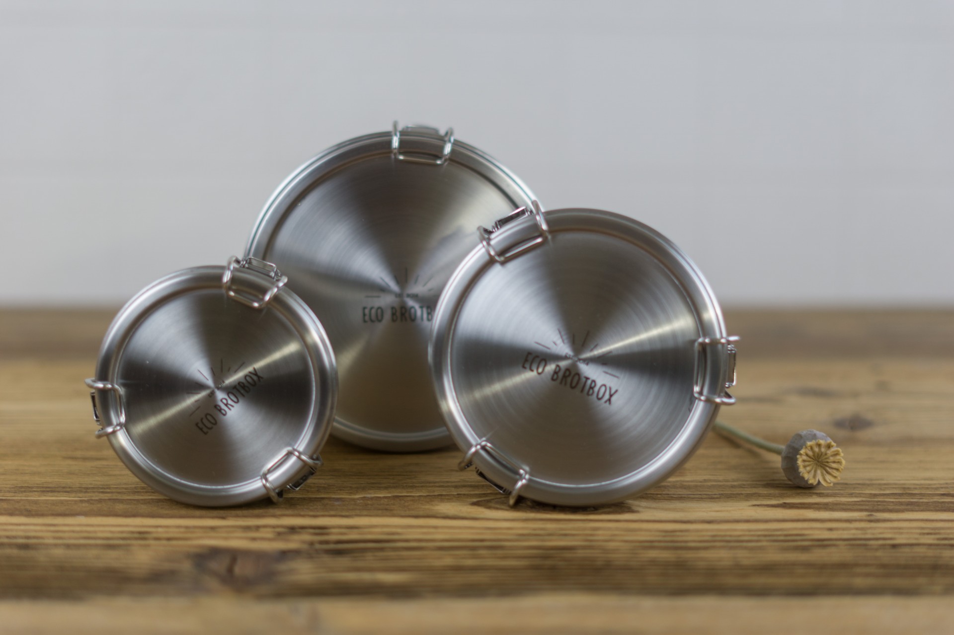 3er Set Lunchbox Edelstahl