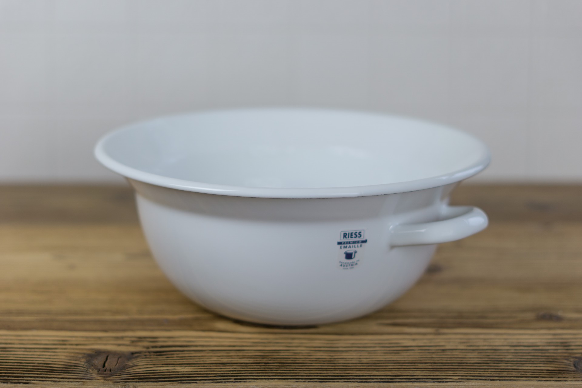 weiße Weitling Riess Emaille