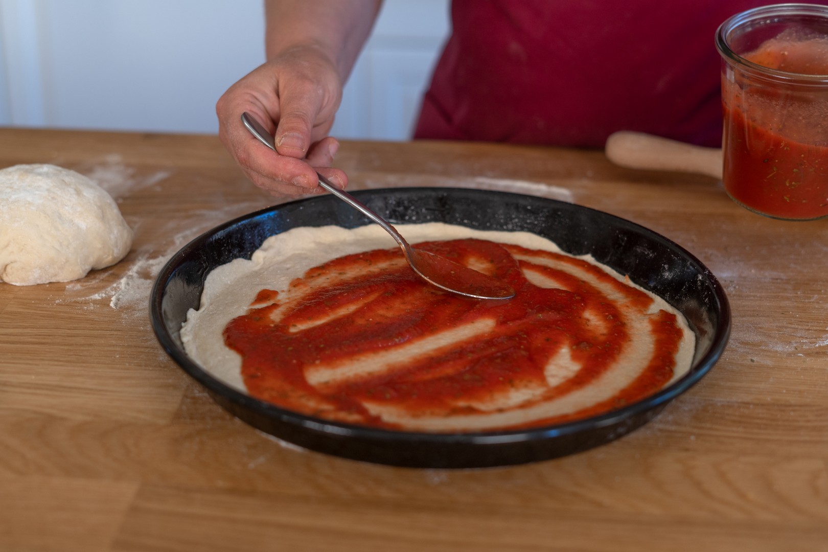 Riess Pizzablech aus Emaille - 32 cm 