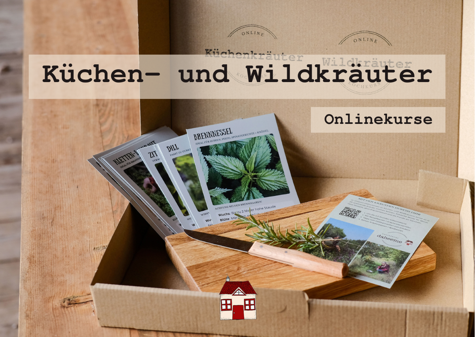 Kräuterpaket: 2 Onlinekurse + Geschenkbox