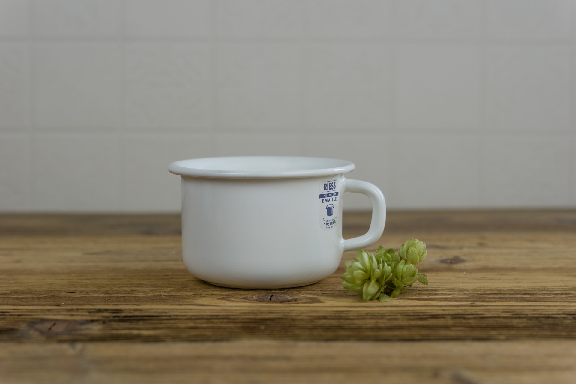 Kaffeeschale - Riess Emaille Große Tasse Riess Emaille