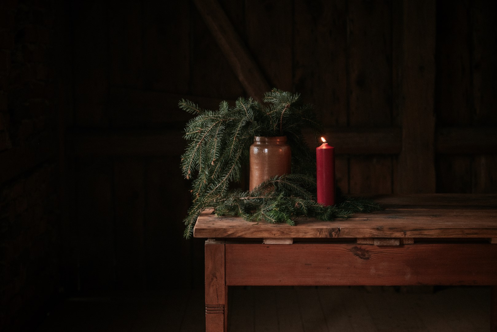 Stumpenkerze aus Rapswachs